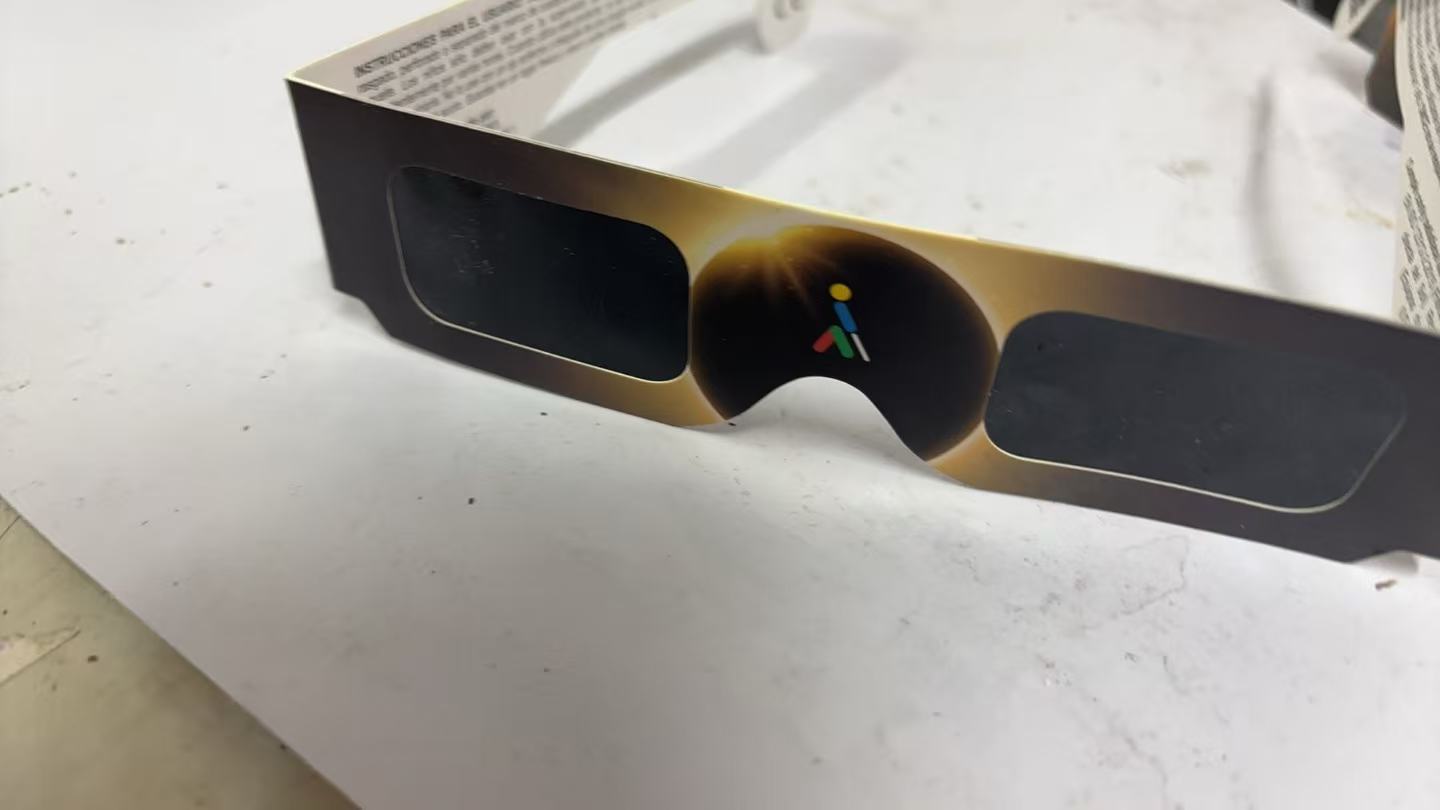 Solar eclipse glasses custom barcode label